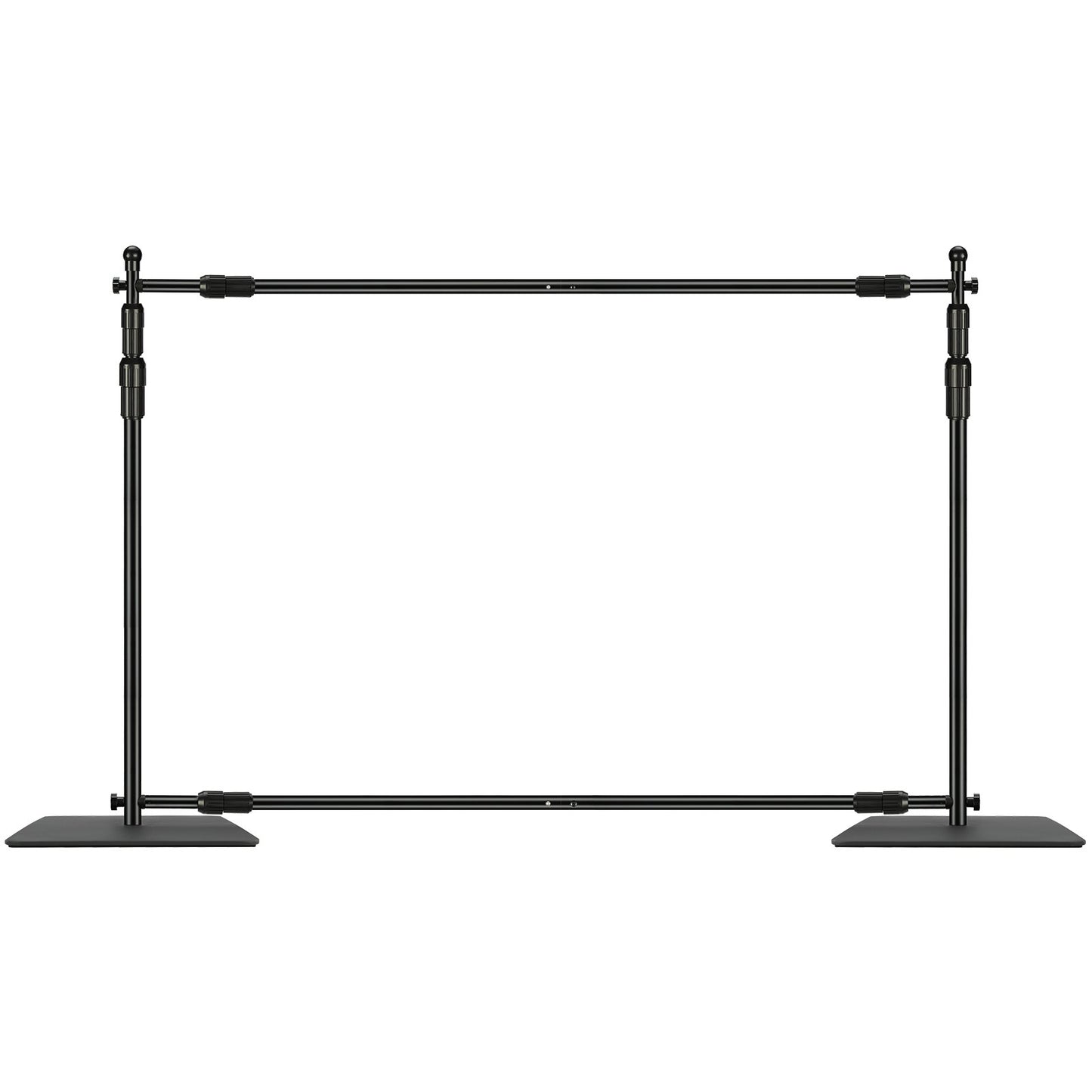 304.8 x 304.8 cm Pipe and Drape Kit, Heavy Duty Backdrop Stand with Carbon Steel Base, Adjustable Backdrop Support with 6 Clamps and A Carry Bag for Wedding, Party, Event, Photography, and Exhibition