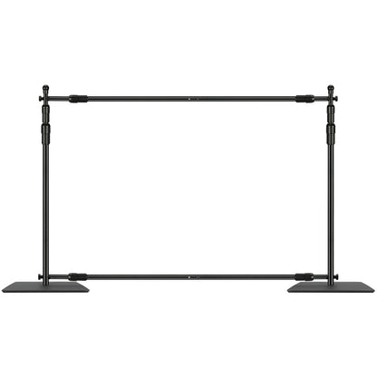 304.8 x 304.8 cm Pipe and Drape Kit, Heavy Duty Backdrop Stand with Carbon Steel Base, Adjustable Backdrop Support with 6 Clamps and A Carry Bag for Wedding, Party, Event, Photography, and Exhibition