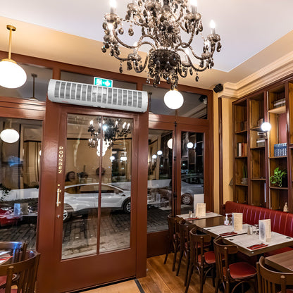 0.9m Commercial Indoor Air Curtain Super Power 2 Speeds 2038m³/h, UL Certified Wall Mounted Air Curtains for Doors, Indoor Over Door Fan with Heavy Duty Limit Switch, Easy-Install Unheated