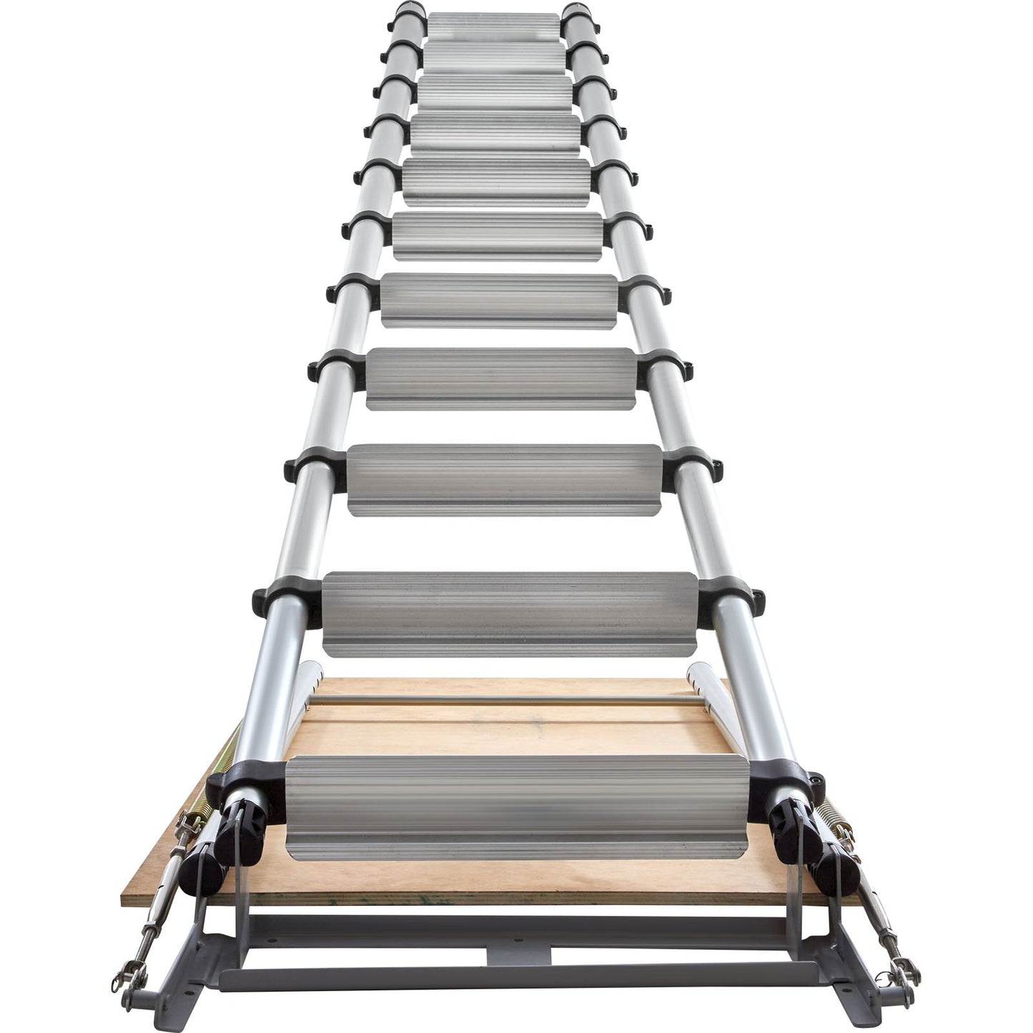Attic Ladder Telescoping, 158.8 kg Capacity, 100 cm x 60 cm, Multi-Purpose Aluminium Extension, Lightweight and Portable, Fits 3m-3.2m Ceiling Heights, Convenient Access to Your Attic Standard