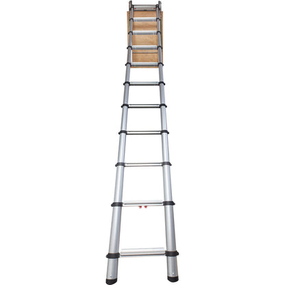 Attic Ladder Telescoping, 158.8 kg Capacity, 100 cm x 60 cm, Multi-Purpose Aluminium Extension, Lightweight and Portable, Fits 3m-3.2m Ceiling Heights, Convenient Access to Your Attic Standard