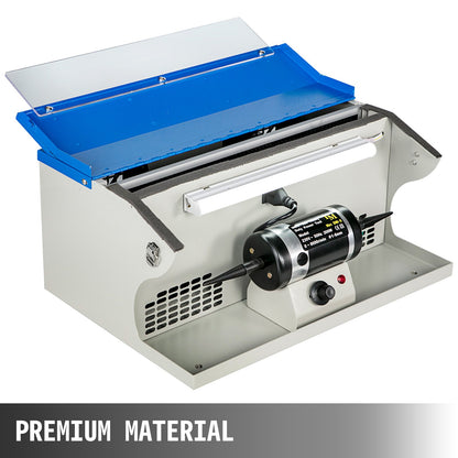 Schmuckpoliermaschine, Tischpoliermaschine, Staubabsaugung, Poliertisch, Poliermaschine mit Licht