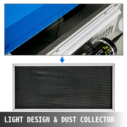 Schmuckpoliermaschine, Tischpoliermaschine, Staubabsaugung, Poliertisch, Poliermaschine mit Licht