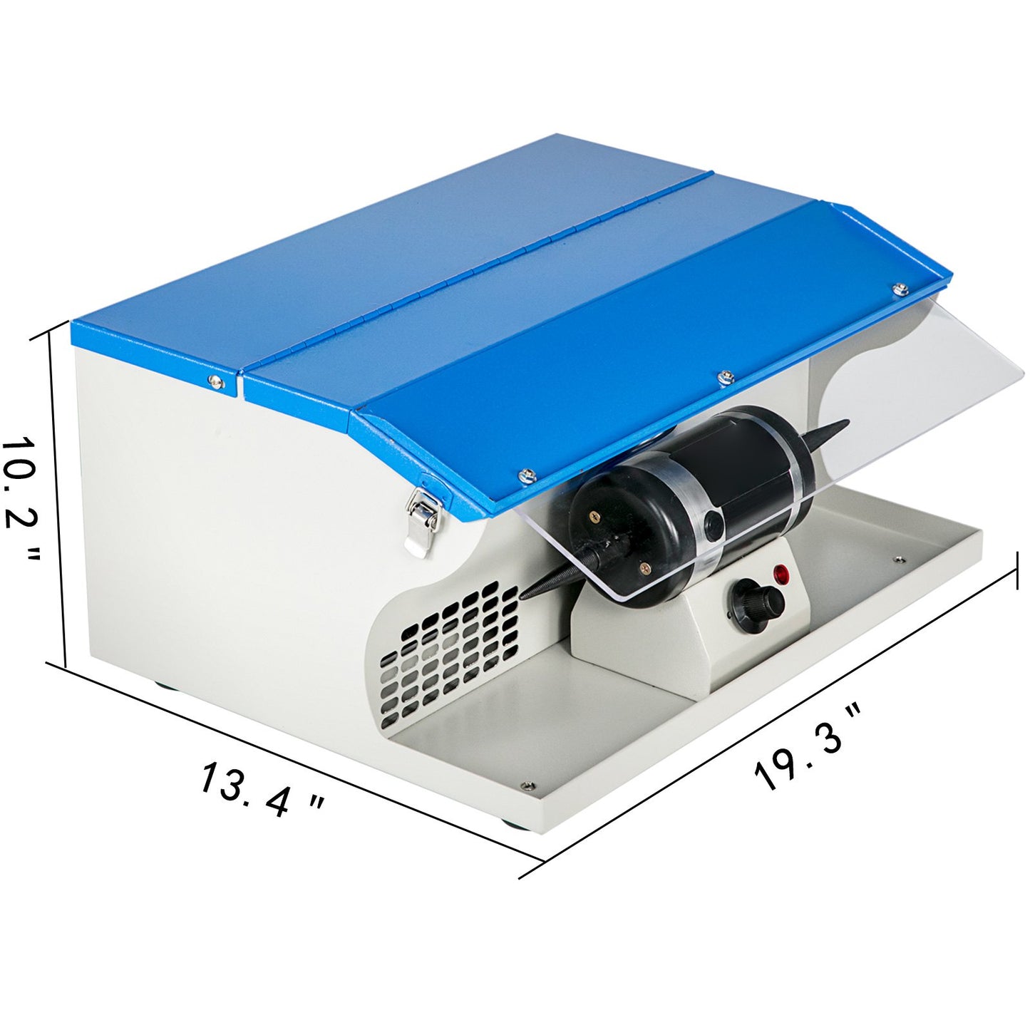 Schmuckpoliermaschine, Tischpoliermaschine, Staubabsaugung, Poliertisch, Poliermaschine mit Licht