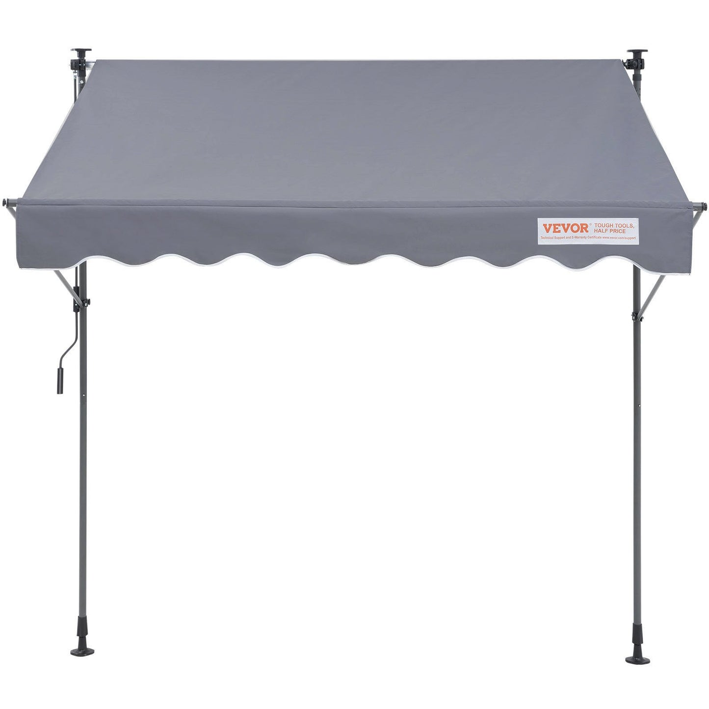 Manuell einziehbare Markise, 198 cm (78 Zoll) breite, einziehbare Terrassenmarkise mit Sonnenschutz, verstellbare Terrassentür- und Fenstermarkise mit 99 cm (39 Zoll) breitem Sonnenschutzvorhang für Garten, Terrasse und Balkon