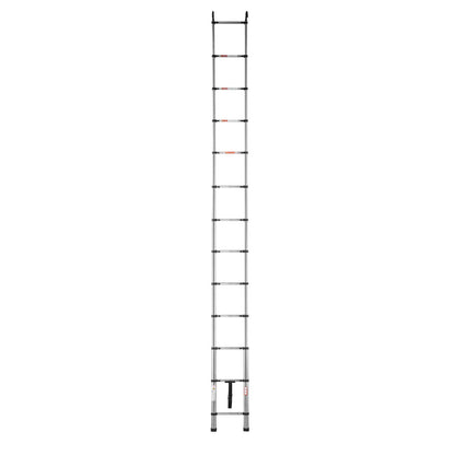 Telescoping Ladder, 5030mm Stainless Steel Lightweight Extension Ladder, Multi-Button Retraction Collapsible Ladders, 150 kg Capacity & Non-Slip Feet, Portable 13-Step Ladders for Home RV Loft