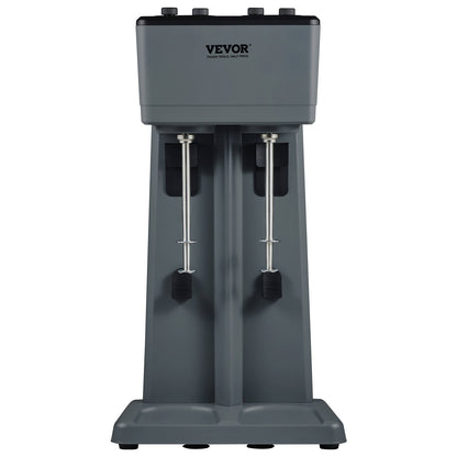 Milchshake-Maschine, Mixer, Doppelkopf-Getränkemixer aus Edelstahl