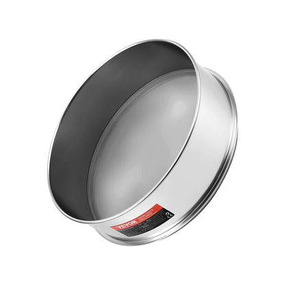 Feinmaschiges Mehlsieb, 40 Mesh, lebensmittelechter Edelstahl 304, Durchmesser 32 cm (12,6 Zoll), 5 Maschenweiten für Mungbohnen, Reis, Mehl und Perlmehl