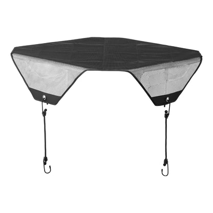 Klimaanlagenabdeckung für Außengeräte, 810 x 810 mm, zentrale Klimaanlagenabdeckung, universelles, reißfestes Mesh-Gewebe, einfache Montage, für den Außenbereich, ganzjährig geeignet, Schwarz