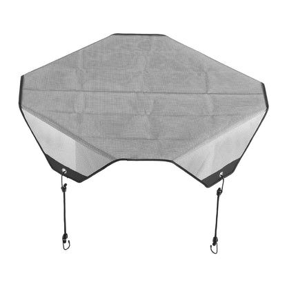 Klimaanlagenabdeckung für Außengeräte, 810 x 810 mm, zentrale Klimaanlagenabdeckung, universelles, reißfestes Mesh-Gewebe, einfache Montage, für den Außenbereich, ganzjährig geeignet, Schwarz