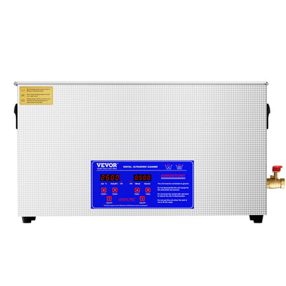 10-Liter-Ultraschall-Waffenreiniger, 300-W-Profi-Ultraschallreinigungsgerät mit Timer und Heizung, 40-kHz-Digital-Ultraschallreiniger mit Korb für Waffenteile, Munition und Militärbedarf