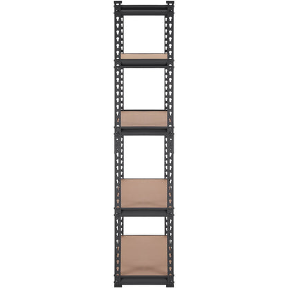 Storage Shelving Unit, 5-Tier Adjustable, 2000 lbs Capacity, Heavy Duty Garage Shelves Metal Organizer Utility Rack, Black, 30" L x 12" W x 60" H for Kitchen Pantry Basement Bathroom Laundry