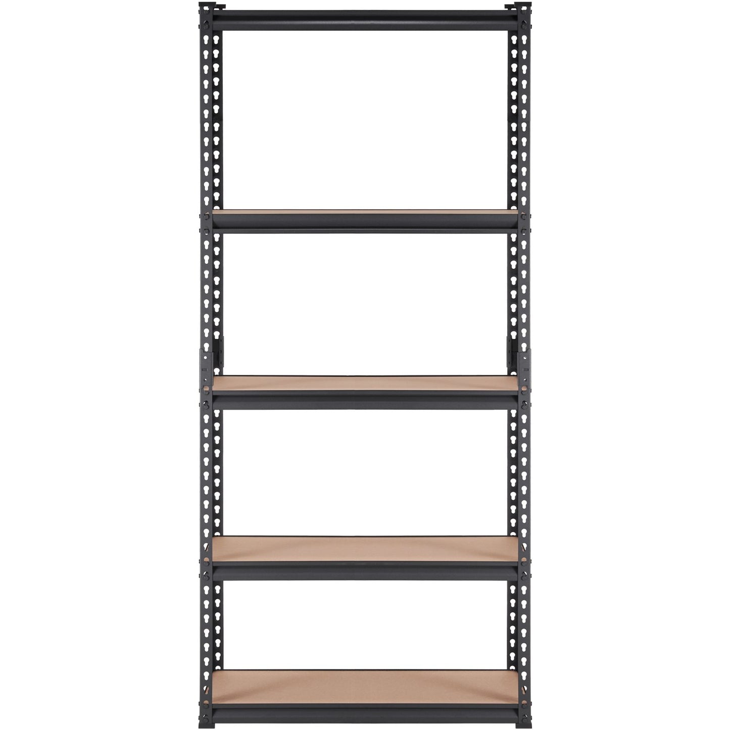 Storage Shelving Unit, 5-Tier Adjustable, 2000 lbs Capacity, Heavy Duty Garage Shelves Metal Organizer Utility Rack, Black, 35" L x 18" W x 71" H for Kitchen Pantry Basement Bathroom Laundry