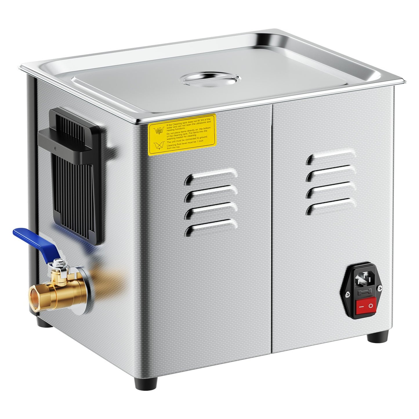 10-Liter-Ultraschallreiniger, professionelles Ultraschallreinigungsgerät mit Reinigungskorb und Digitalanzeige, 180 W, Edelstahl, 40 kHz, Reinigungsgerät für Uhren, Rasierer, Schmuck, Münzen und mehr