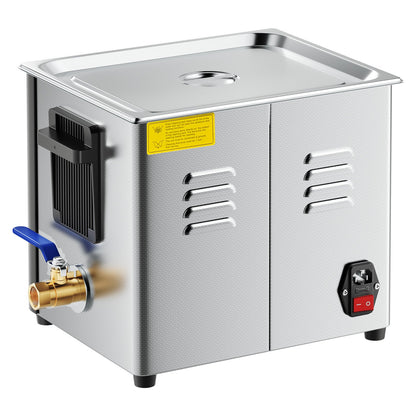 10-Liter-Ultraschallreiniger, professionelles Ultraschallreinigungsgerät mit Reinigungskorb und Digitalanzeige, 180 W, Edelstahl, 40 kHz, Reinigungsgerät für Uhren, Rasierer, Schmuck, Münzen und mehr