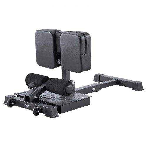 Sissy-Squat-Maschine, multifunktionale Sissy-Squat-Bank für tiefes Beinmuskeltraining, einfach aufzubauen und zusammenklappbar, Trainingsgerät für Rumpf, Taille und Gesäß, Beintrainingsgerät für das Heim-Fitnessstudio, Schwarz