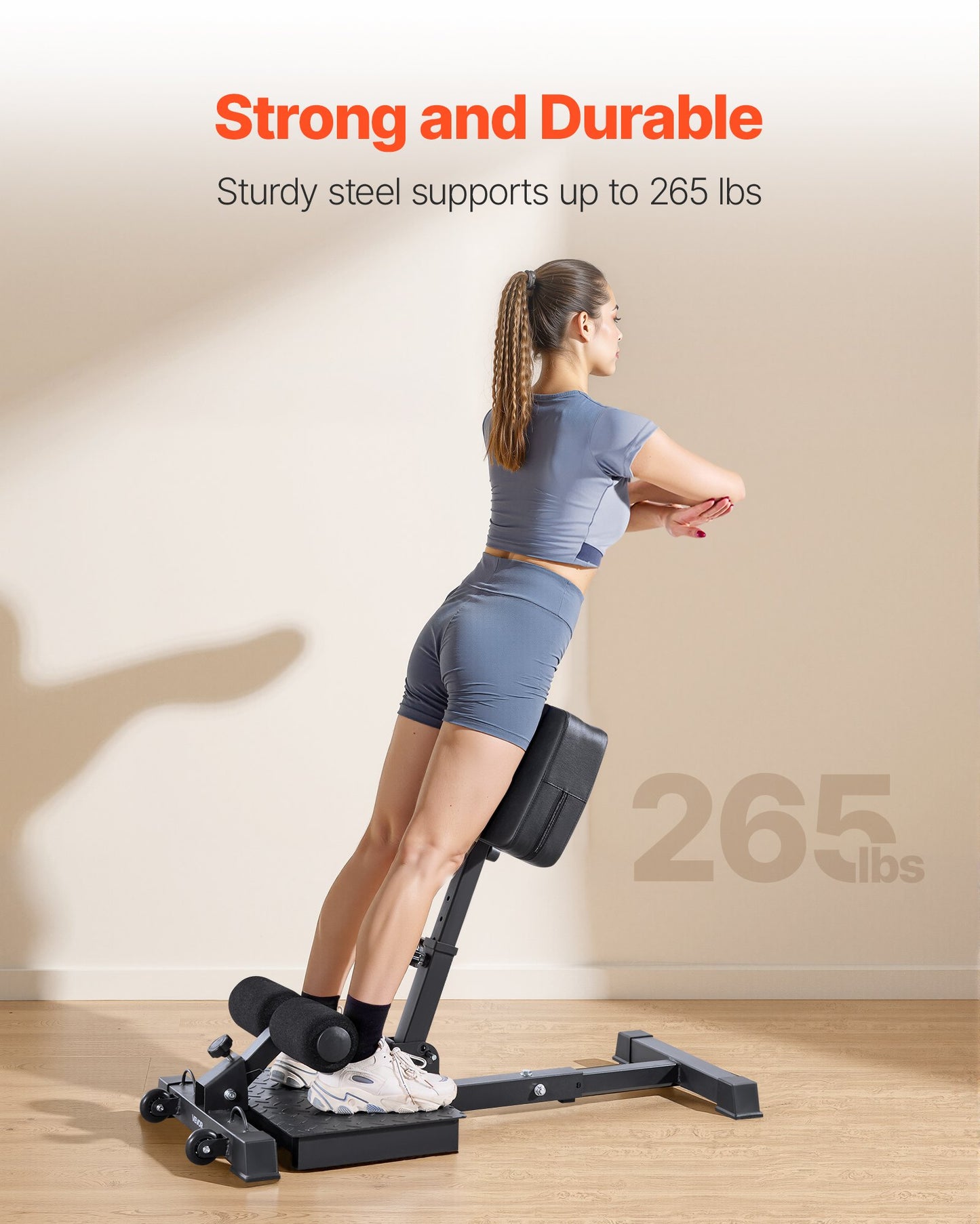 Sissy-Squat-Maschine, multifunktionale Sissy-Squat-Bank für tiefes Beinmuskeltraining, einfach aufzubauen und zusammenklappbar, Trainingsgerät für Rumpf, Taille und Gesäß, Beintrainingsgerät für das Heim-Fitnessstudio, Schwarz