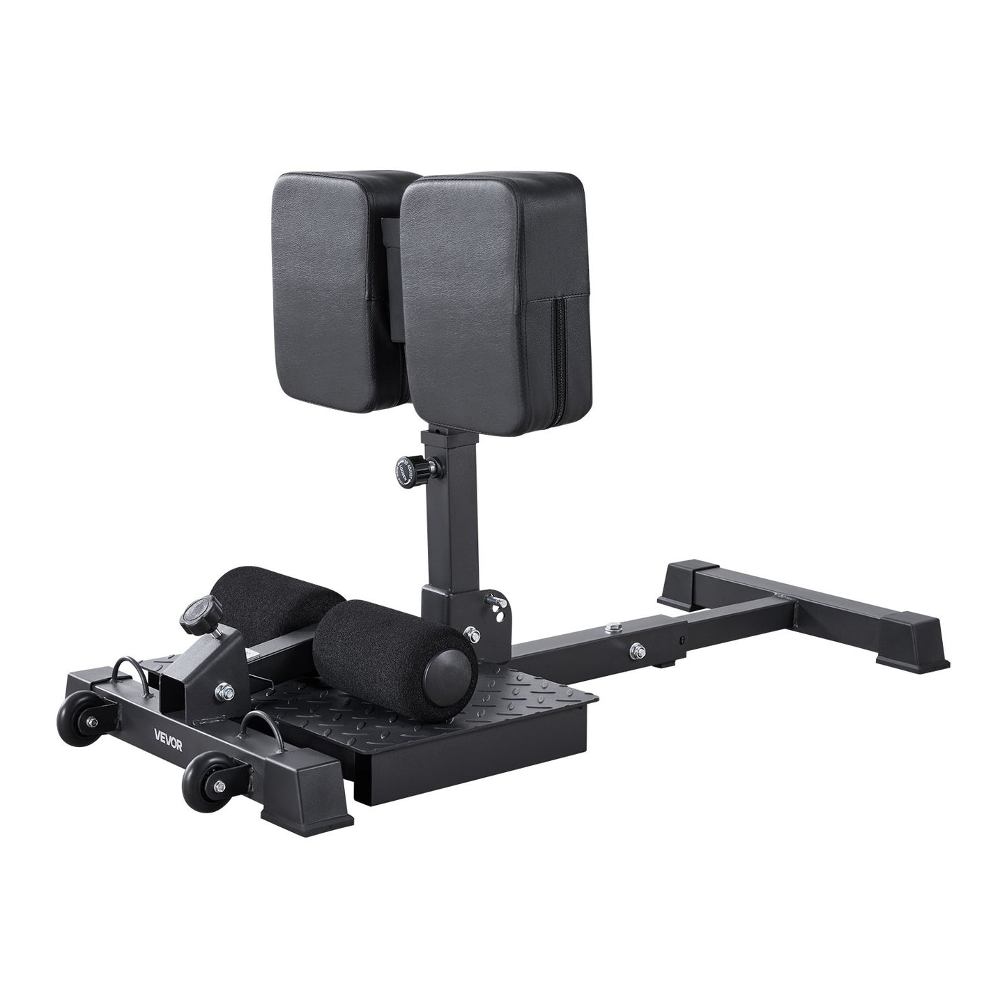 Sissy-Squat-Maschine, multifunktionale Sissy-Squat-Bank für tiefes Beinmuskeltraining, einfach aufzubauen und zusammenklappbar, Trainingsgerät für Rumpf, Taille und Gesäß, Beintrainingsgerät für das Heim-Fitnessstudio, Schwarz