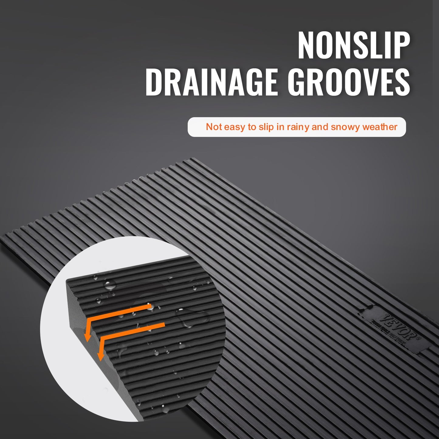 1,2 Zoll (3 cm) hohe, zuschneidbare Schwellenrampe für Kehrroboter, 35,4 Zoll (90 cm) breite Rollstuhlrampe aus Naturkautschuk, rutschfeste Vollgummirampe mit doppelseitigem Klebeband für Türen, Einfahrten, Badezimmer und glatte Fliesen