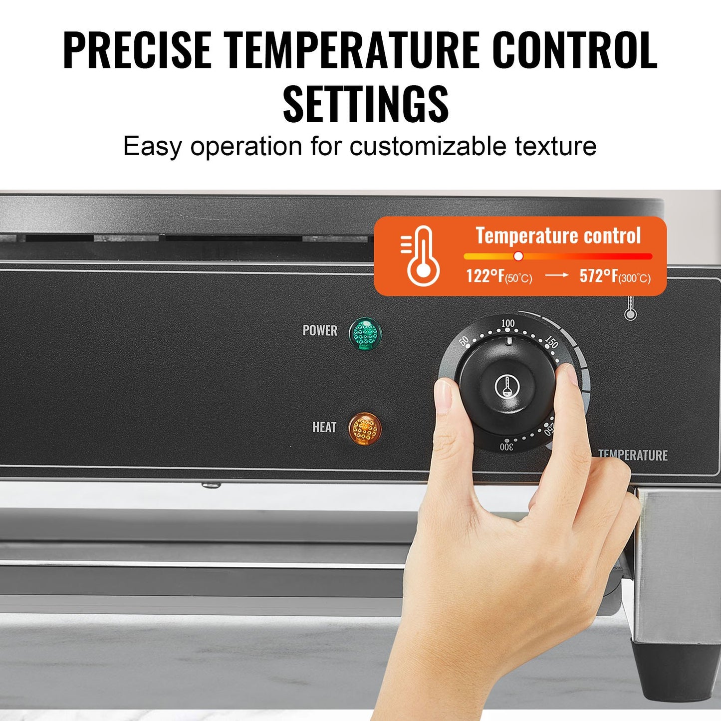 Electric Crepe Maker, 16-Inch Commercial Crepe Machine, 3000W Flat Plate Crepe Griddle, Nonstick Stainless Steel Pancake Making Machine, Desktop Circular Cereals Pancake Stove with Temp Control