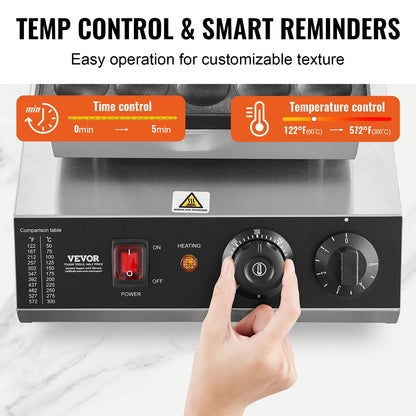 Mini-Pfannkuchenmaschine (25 Stück, 43 mm Durchmesser), Dorayaki-Backmaschine, 1700 W elektrischer Poffertjes-Grill für den gewerblichen Einsatz, antihaftbeschichteter Edelstahl, Temperatur- und Zeitregelung, für Küche und Restaurant
