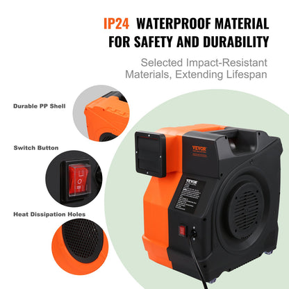 Aufblasbares Gebläse, 1100 W, 1,5 &amp; 1,7 PS, Gebläsepumpe für Hüpfburgen, gewerbliches Gebläse für aufblasbare Produkte, 3100 U/min, elektrischer Ventilator für Hüpfburgen und Wasserrutschen, geprüft nach UL-Standards