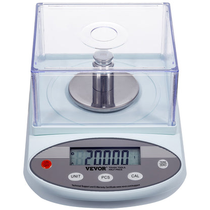 Analytical Balance, 500 gram x 0.001g Accuracy High Precision Lab Scale, 13 Units Conversion Electronic Scientific Laboratory Scale with Windshield, LCD Display Digital Jewelry Weighing Scale