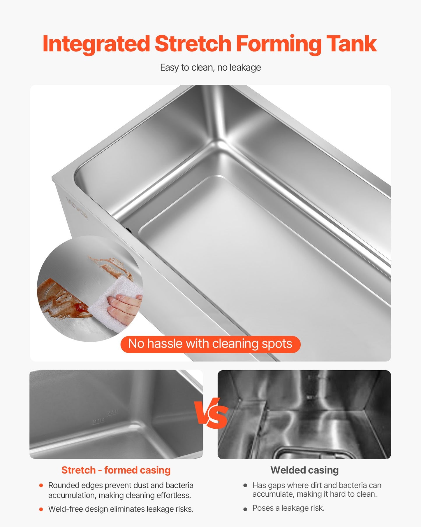 Commercial Food Warmer, 6-Pan Electric Steam Table, 1200W Professional Countertop Stainless Steel Buffet Bain Marie with 30-85°C Temp Control for Catering, Buffet, Parties, Restaurants