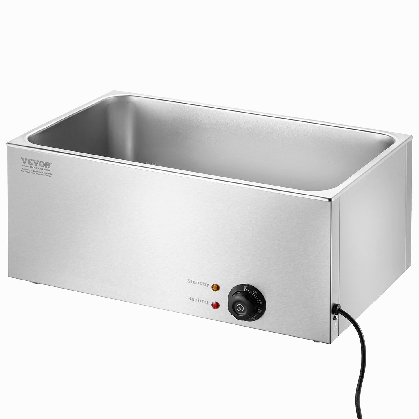 Commercial Food Warmer 18L Bain Marie 1200W Electric Buffet Warmer Steam Table Food Warmer Countertop Stainless Steel Food Warmer Wet or Dry Use for Parties, Catering and Restaurant