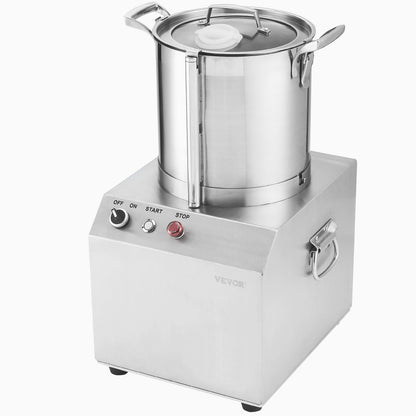 Food Processor & Vegetable Chopper, 10L Food-Grade Stainless Steel Food Processor Chopper with 2 Extra S-Curve Blades, Ideal for Chopping Vegetables, Fruit, Grains, Nuts