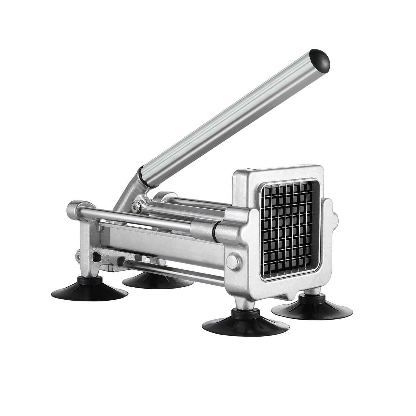 French Fry Cutter, Potato Slicer with 1/2-Inch and 3/8-Inch Stainless Steel Blades, Manual Potato Cutter Chopper with Suction Cups, Great for Potato, French Fries, Cucumber, Vegetables, Carrot