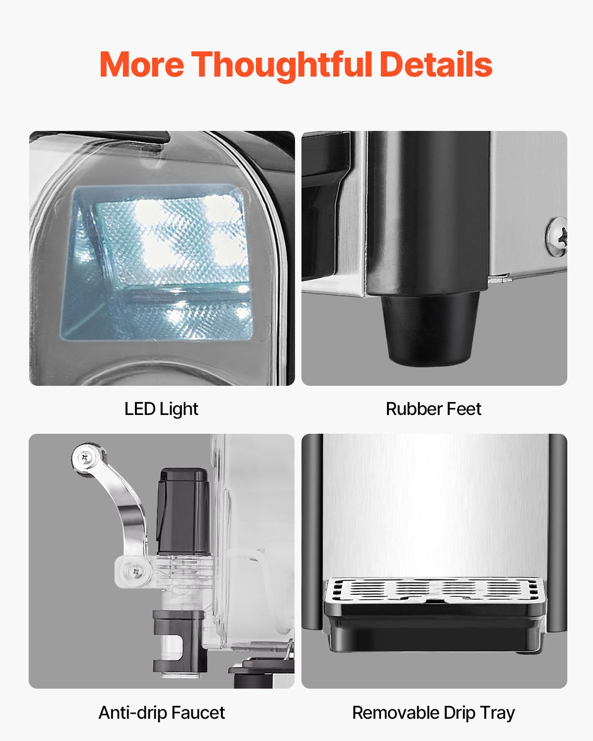 Commercial Slushy Machine, 3L Single Tank Frozen Drink Machine, 12 Cups Stainless Steel Margarita Smoothie Frozen Drink Maker, Slushie Maker for Home Party Restaurants Cafe Bars