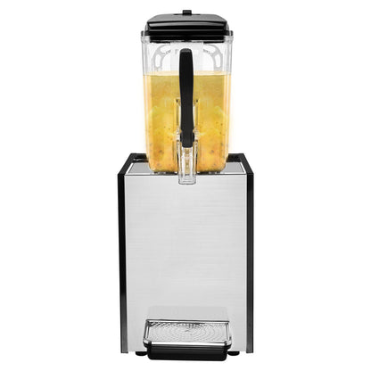 Commercial Beverage Dispenser, 12 L Juice Dispenser, 246W 304 Stainless Steel Food Grade Ice Tea Drink Machine with 45°F-54°F Cooling Temperature, for Cold Drink Restaurant Bar Party