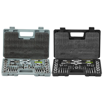 Tap and Die Set, 80-Piece Metric and SAE Standard, Bearing Steel Taps and Dies, Essential Threading Tool for Cutting External Internal Threads, with Complete Accessories and Storage Case