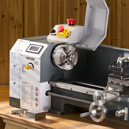 4-Backen-Drehfutter, 250 mm (10 Zoll), Drehfutter, Spannbereich 15–250 mm (0,6–9,84 Zoll) mit T-Keil-Befestigungsschrauben, wendbare Backen, Material: Gusseisen HT300, Innen- und Außenaufnahme für Holz- und Metalldrehmaschinen