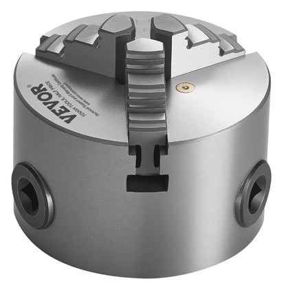 3-Backen-Drehbankfutter, 80 mm (3 Zoll), selbstzentrierend, Spannbereich 2–63 mm (0,08–2,48 Zoll) mit T-Keil-Befestigungsschrauben, wendbare Backen, Werkstoff HT300, Innen- und Außenaufnahme für Holz- und Metalldrehmaschinen