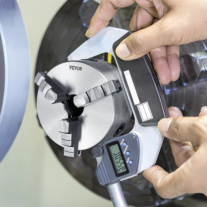 3-Backen-Drehfutter, 6 Zoll, selbstzentrierend, Spannbereich 3,5–160 mm (0,14–6,3 Zoll) mit T-Keil-Befestigungsschrauben, wendbare Backen, für Drehmaschinen, 3D-Drucker, Bearbeitungszentren, Fräs- und Bohrmaschinen