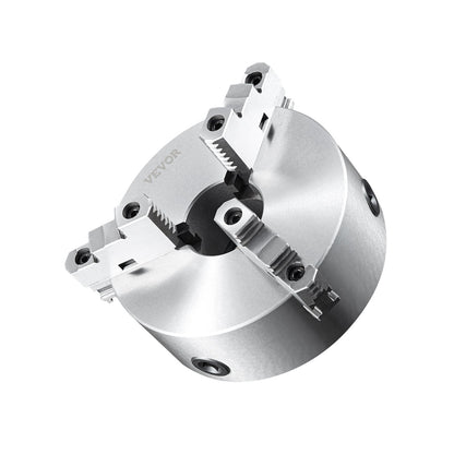 3-Jaw Lathe Chuck, 8'', Self-Centering Lathe Chuck, 0.16-8 in/4-200 mm Clamping Range with T-key Fixing Screws Hexagon Wrench, for Lathe 3D Printer Machining Center Milling Drilling Machine