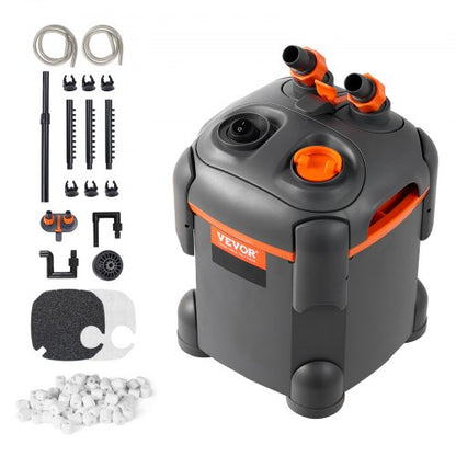 113,6-Liter-Aquarium-Kanisterfilter mit 8-W-UV-Lampe, leiser Betrieb