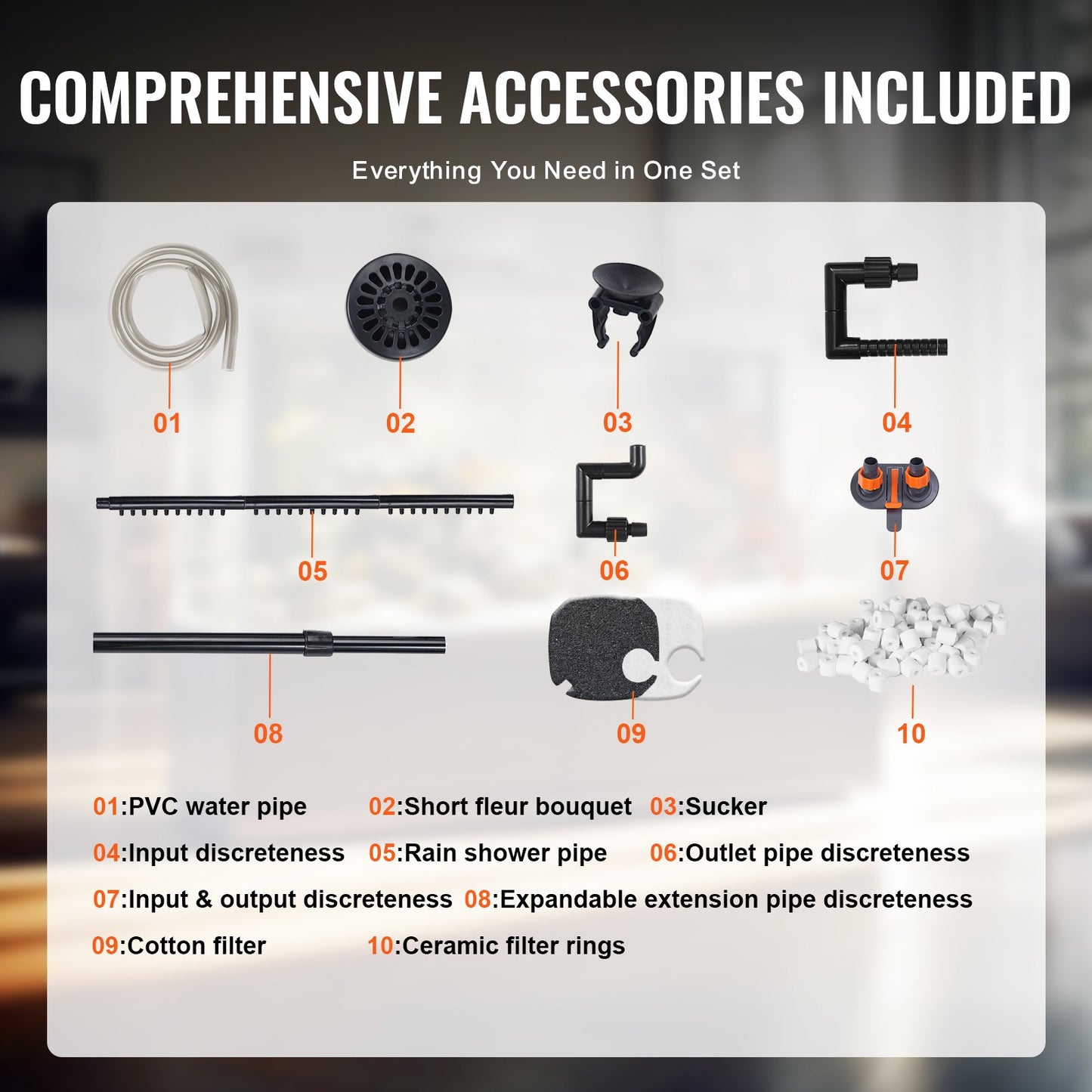 113,6-Liter-Aquarium-Kanisterfilter mit 8-W-UV-Lampe, leiser Betrieb