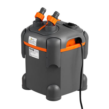 113,6-Liter-Aquarium-Kanisterfilter mit 8-W-UV-Lampe, leiser Betrieb