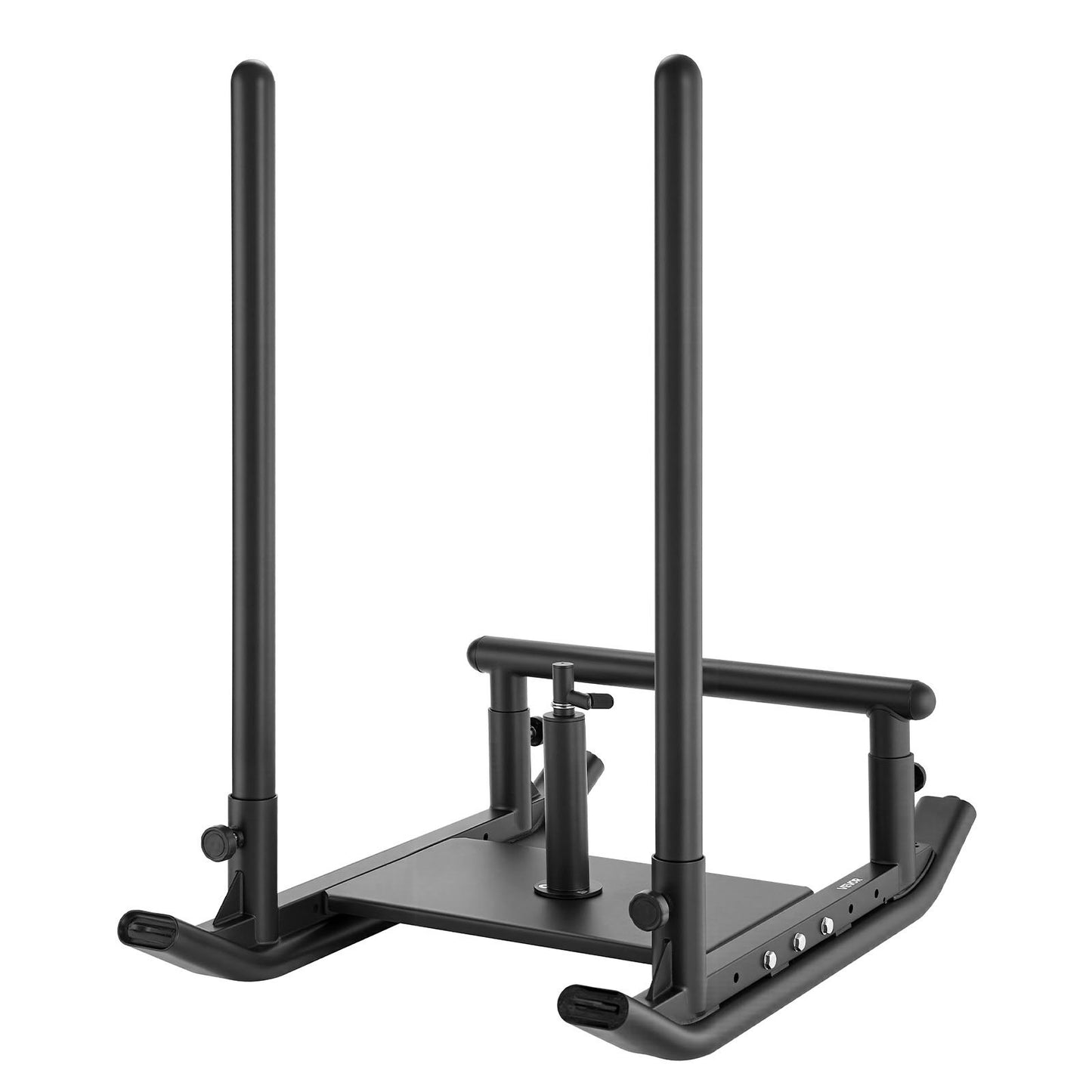 Gewichtsschlitten, Stahl-Kraftschlitten, Fitness-Krafttrainingsschlitten zur Verbesserung der Geschwindigkeit beim sportlichen Training, Trainingsgerät mit Griff, kompatibel mit 25/51-mm-Gewichtsscheiben, Schwarz