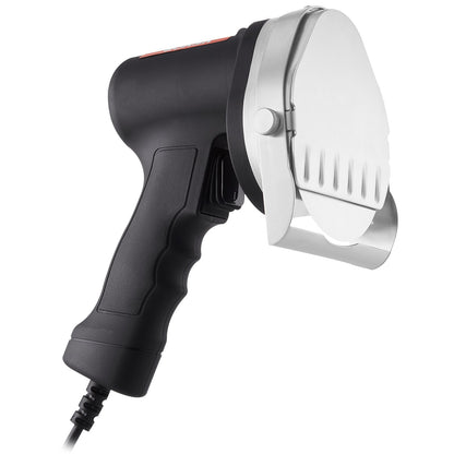 Electric Shawarma Knife, 80W Professional Turkish Kebab Knife, Commercial Stainless Steel Gyro Cutter, Doner Kebab Meat Slicer with 2 Blades, Φ4"/100mm Blade Diameter, 0-8mm Adjustable Thickness