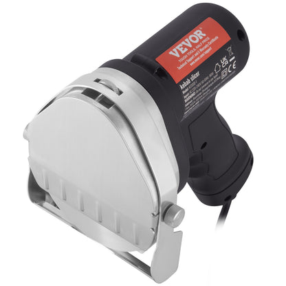 Electric Shawarma Knife, 80W Professional Turkish Kebab Knife, Commercial Stainless Steel Gyro Cutter, Doner Kebab Meat Slicer with 2 Blades, Φ4"/100mm Blade Diameter, 0-8mm Adjustable Thickness