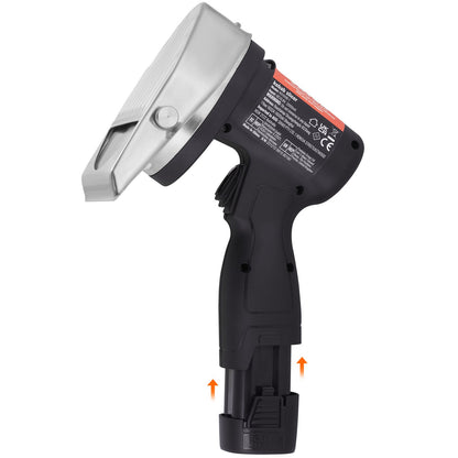 Elektrisches Shawarma-Messer, 80-W-Akku-Profi-Messer für türkische Küche, Gyros-Schneider aus Edelstahl für den gewerblichen Einsatz, Döner-Kebab-Fleischschneider mit 2 Klingen, Ø 100 mm, Schnittstärke 0–8 mm einstellbar