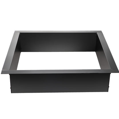 Fire Pit Ring, 36-Inch Outer/30-Inch Inner Diameter Fire Pit Insert,1.5 mm Thickness Fire Ring, DIY Steel Ring with Tongs In-Ground Fire Pit Liner for Outdoor, Patio, Backyard