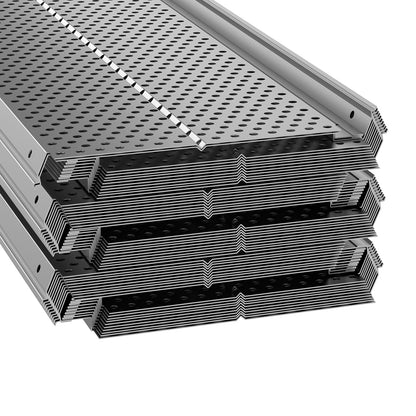 Gutter Guard, 152mm Width, Aluminum Leaf Filter DIY Gutter Cover, 52 PCS 528cm Total Length, 4mm Hole Diameter & 0.5mm Thick Raptor Gutter Guards Fits Any Roof or Gutter Type