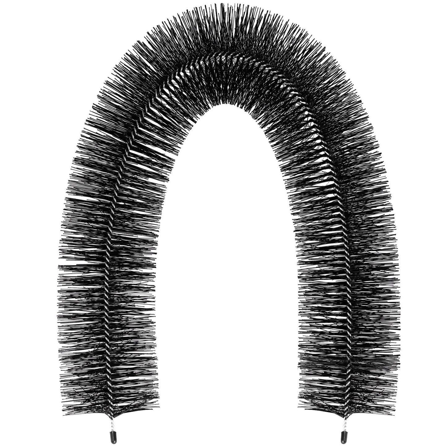 Gutter Guard Brush With 30 FT Length Bristle, 4.33\"(Dia) Gutter Brush Leaf Guard Fit for 5 Inches Gutter, Galvanized Steel Wire Gutter Brush, No Tools, DIY Gutter Leaf Guard for Keep out Debris