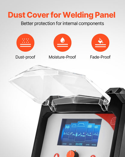 WIG-Schweißgerät, 200 A 6-in-1 Aluminium-Schweißgerät (LED-Anzeige) – AC-WIG/DC-WIG/AC-Impuls-WIG/DC-Impuls-WIG/Punkt-WIG/MMA (Elektrodenschweißen), Elektroschweißgerät mit synergischer IGBT-Steuerung