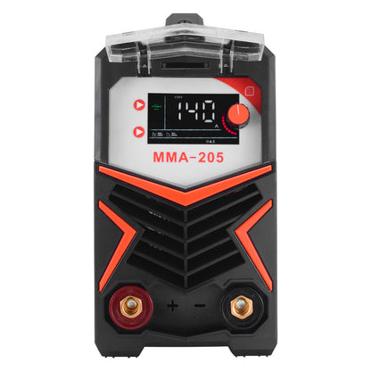 MMA-Schweißgerät, 205A 2-in-1 MMA-Lift-TIG-Elektrodenschweißgerät, tragbares IGBT-Inverter-Schweißgerät mit Digitalanzeige, Hot Start Arc Force Anti-Stick (Liftbrenner nicht im Lieferumfang enthalten)